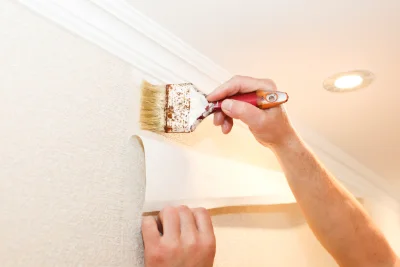 Pose de papier peint à la Redorte — revêtements muraux et toiles de verre